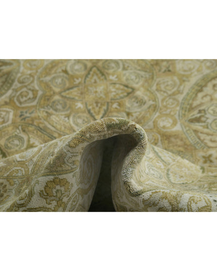 Ziegler 8' 11" X 11' 7" Hand Knotted Wool Rug 8' 11" X 11' 7" (272 X 353) / Green / Wool