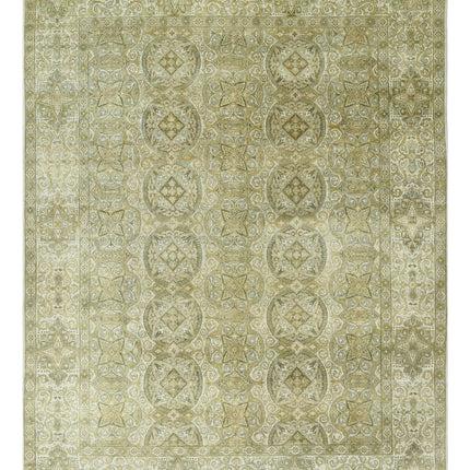 Ziegler 8' 11" X 11' 7" Hand Knotted Wool Rug 8' 11" X 11' 7" (272 X 353) / Green / Wool