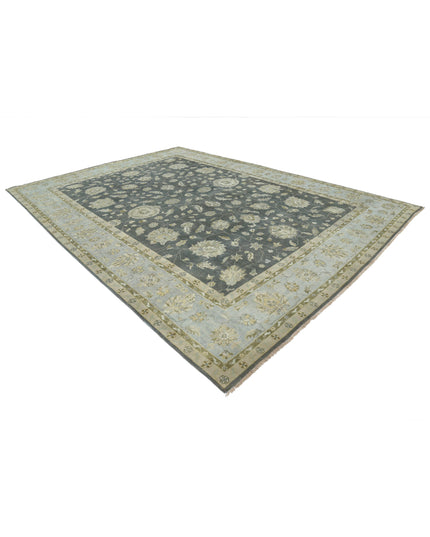 Ziegler 9' 10" X 13' 9" Hand Knotted Wool Rug 9' 10" X 13' 9" (300 X 419) / Grey / Wool
