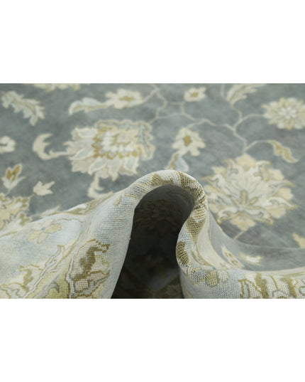 Ziegler 9' 10" X 13' 9" Hand Knotted Wool Rug 9' 10" X 13' 9" (300 X 419) / Grey / Wool