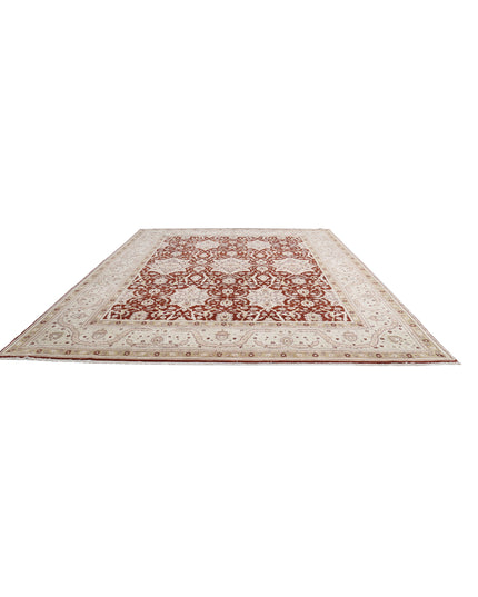 Ziegler 11' 9" X 14' 7" Hand Knotted Wool Rug 11' 9" X 14' 7" (358 X 444) / Rust / Wool
