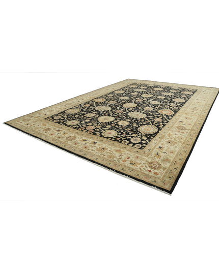 Ziegler 11' 9" X 17' 9" Hand Knotted Wool Rug 11' 9" X 17' 9" (358 X 541) / Black / Wool
