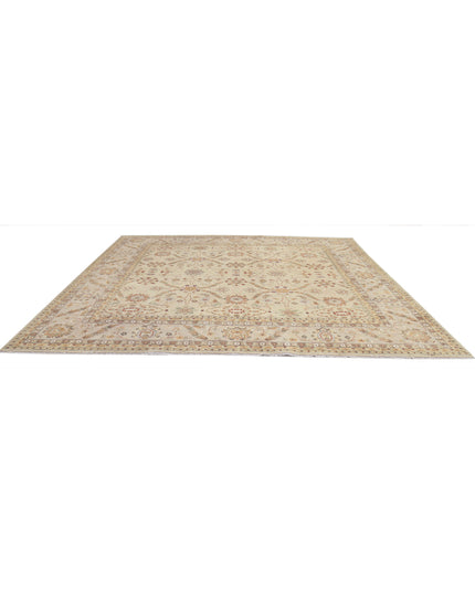 Ziegler 11' 9" X 12' 0" Hand Knotted Wool Rug 11' 9" X 12' 0" (358 X 366) / Beige / Wool