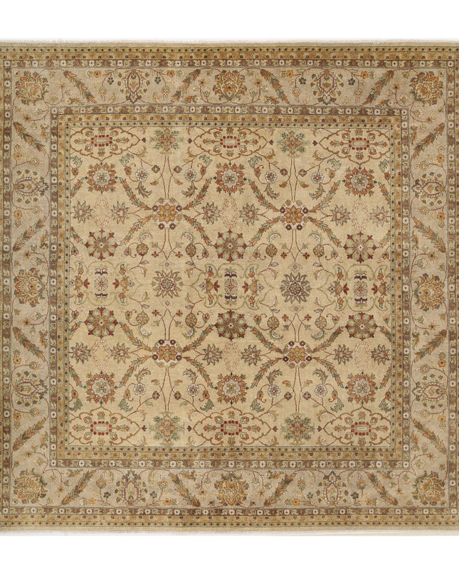 Ziegler 11' 9" X 12' 0" Hand Knotted Wool Rug 11' 9" X 12' 0" (358 X 366) / Beige / Wool