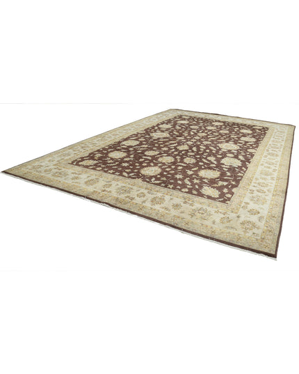 Ziegler 11' 9" X 17' 6" Hand Knotted Wool Rug 11' 9" X 17' 6" (358 X 533) / Ivory / Wool