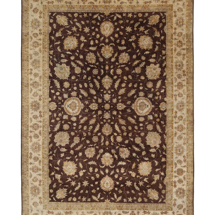 Ziegler 11' 9" X 17' 6" Hand Knotted Wool Rug 11' 9" X 17' 6" (358 X 533) / Ivory / Wool