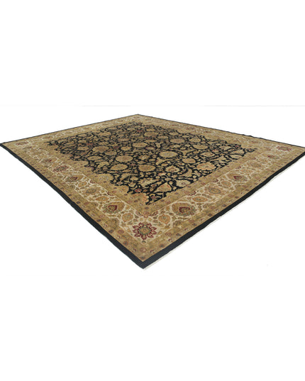 Ziegler 11' 9" X 14' 9" Hand Knotted Wool Rug 11' 9" X 14' 9" (358 X 450) / Black / Wool