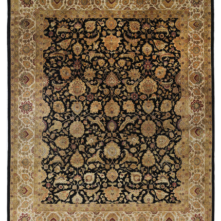 Ziegler 11' 9" X 14' 9" Hand Knotted Wool Rug 11' 9" X 14' 9" (358 X 450) / Black / Wool