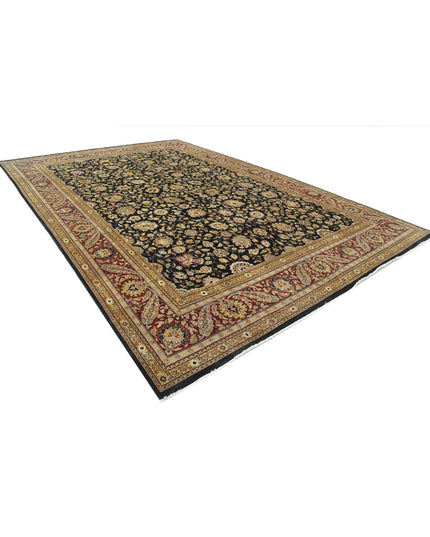 Ziegler 11' 9" X 17' 11" Hand Knotted Wool Rug 11' 9" X 17' 11" (358 X 546) / Black / Wool