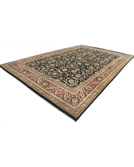 Ziegler 11' 9" X 17' 11" Hand Knotted Wool Rug 11' 9" X 17' 11" (358 X 546) / Black / Wool