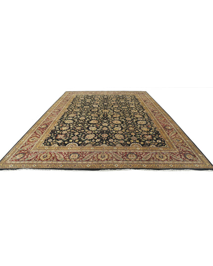 Ziegler 11' 9" X 17' 11" Hand Knotted Wool Rug 11' 9" X 17' 11" (358 X 546) / Black / Wool
