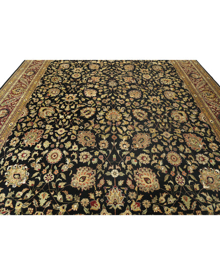 Ziegler 11' 9" X 17' 11" Hand Knotted Wool Rug 11' 9" X 17' 11" (358 X 546) / Black / Wool