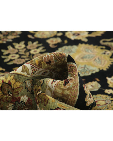 Ziegler 11' 10" X 18' 3" Hand Knotted Wool Rug 11' 10" X 18' 3" (361 X 556) / Black / Wool