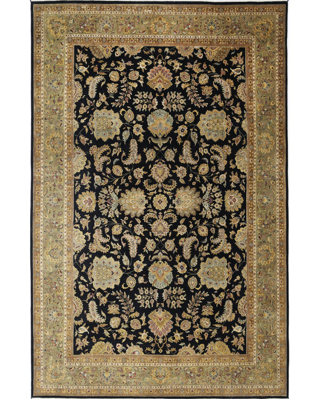 Ziegler 11' 10" X 18' 3" Hand Knotted Wool Rug 11' 10" X 18' 3" (361 X 556) / Black / Wool