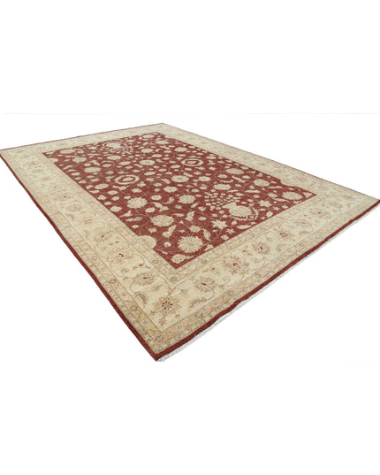 Ziegler 9' 10" X 13' 9" Hand Knotted Wool Rug 9' 10" X 13' 9" (300 X 419) / Rust / Wool