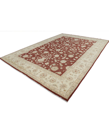 Ziegler 9' 10" X 13' 9" Hand Knotted Wool Rug 9' 10" X 13' 9" (300 X 419) / Rust / Wool