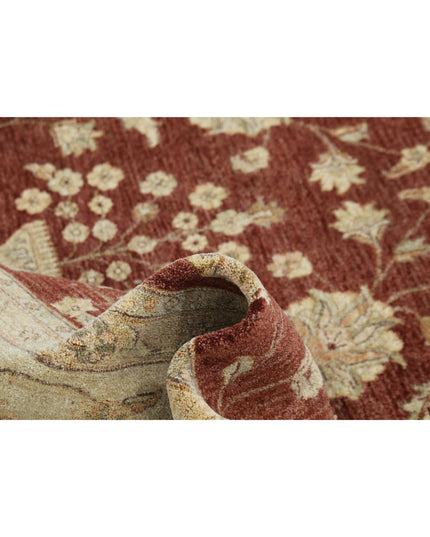 Ziegler 9' 10" X 13' 9" Hand Knotted Wool Rug 9' 10" X 13' 9" (300 X 419) / Rust / Wool