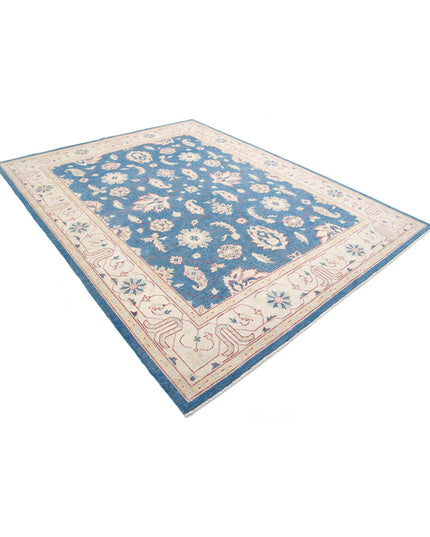Ziegler 7' 11" X 10' 4" Hand Knotted Wool Rug 7' 11" X 10' 4" (241 X 315) / Blue / Wool