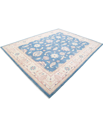 Ziegler 7' 11" X 10' 4" Hand Knotted Wool Rug 7' 11" X 10' 4" (241 X 315) / Blue / Wool