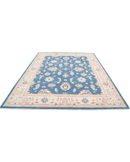 Ziegler 7' 11" X 10' 4" Hand Knotted Wool Rug 7' 11" X 10' 4" (241 X 315) / Blue / Wool