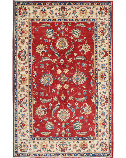 Ziegler 5' 10" X 9' 2" Hand Knotted Wool Rug 5' 10" X 9' 2" (178 X 280) / Red / Wool