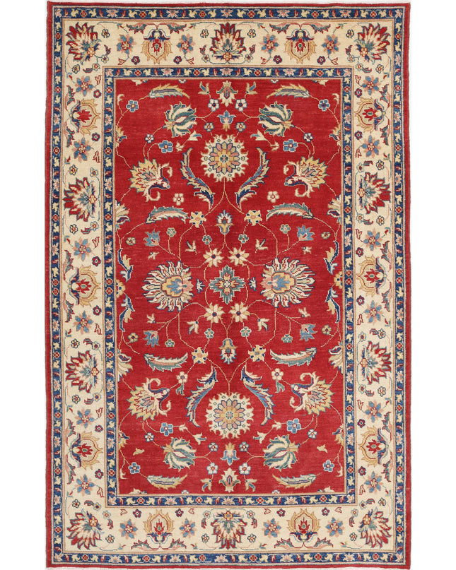 Ziegler 5' 10" X 9' 2" Hand Knotted Wool Rug 5' 10" X 9' 2" (178 X 280) / Red / Wool