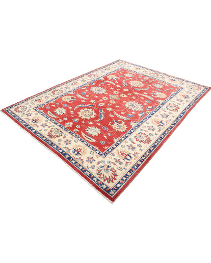 Ziegler 6' 6" X 8' 10" Hand Knotted Wool Rug 6' 6" X 8' 10" (198 X 269) / Red / Wool