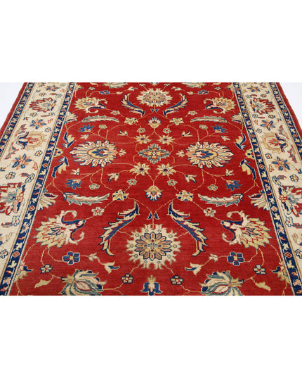 Ziegler 6' 6" X 8' 10" Hand Knotted Wool Rug 6' 6" X 8' 10" (198 X 269) / Red / Wool