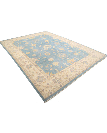 Ziegler 8' 9" X 11' 10" Hand Knotted Wool Rug 8' 9" X 11' 10" (267 X 361) / Blue / Wool