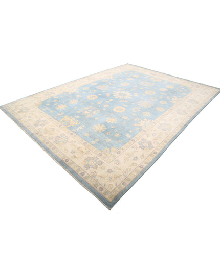 Ziegler 8' 9" X 11' 10" Hand Knotted Wool Rug 8' 9" X 11' 10" (267 X 361) / Blue / Wool