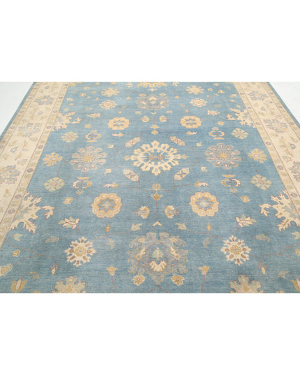 Ziegler 8' 9" X 11' 10" Hand Knotted Wool Rug 8' 9" X 11' 10" (267 X 361) / Blue / Wool