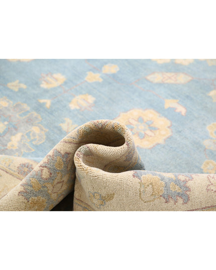 Ziegler 8' 9" X 11' 10" Hand Knotted Wool Rug 8' 9" X 11' 10" (267 X 361) / Blue / Wool