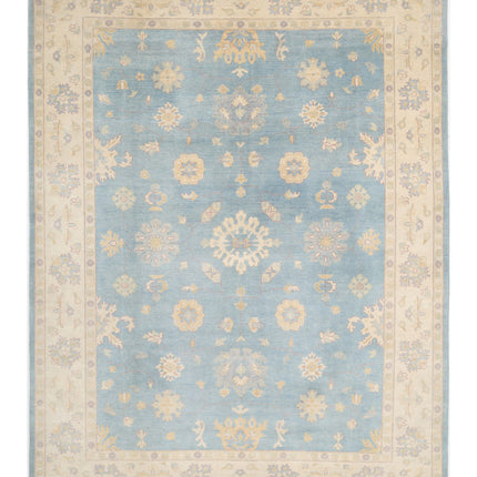 Ziegler 8' 9" X 11' 10" Hand Knotted Wool Rug 8' 9" X 11' 10" (267 X 361) / Blue / Wool