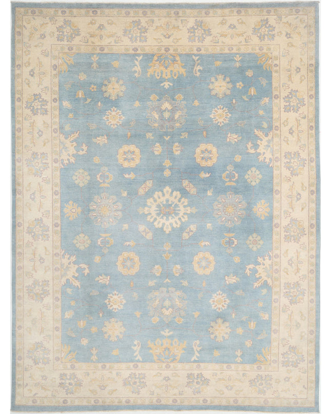 Ziegler 8' 9" X 11' 10" Hand Knotted Wool Rug 8' 9" X 11' 10" (267 X 361) / Blue / Wool