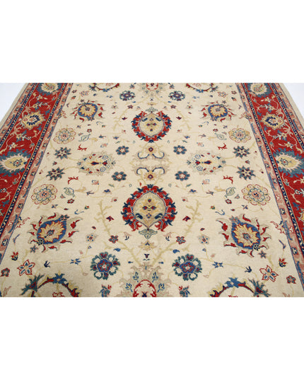 Ziegler 8' 0" X 10' 2" Hand Knotted Wool Rug 8' 0" X 10' 2" (244 X 310) / Ivory / Wool