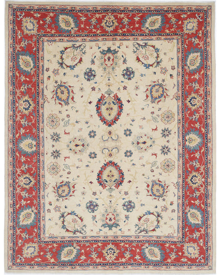 Ziegler 8' 0" X 10' 2" Hand Knotted Wool Rug 8' 0" X 10' 2" (244 X 310) / Ivory / Wool