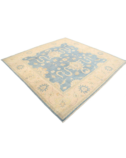 Ziegler 7' 9" X 7' 9" Hand Knotted Wool Rug 7' 9" X 7' 9" (236 X 236) / Blue / Wool