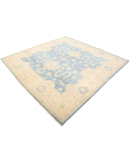 Ziegler 7' 9" X 7' 9" Hand Knotted Wool Rug 7' 9" X 7' 9" (236 X 236) / Blue / Wool