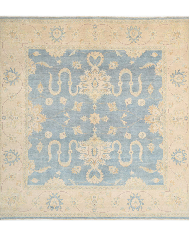 Ziegler 7' 9" X 7' 9" Hand Knotted Wool Rug 7' 9" X 7' 9" (236 X 236) / Blue / Wool