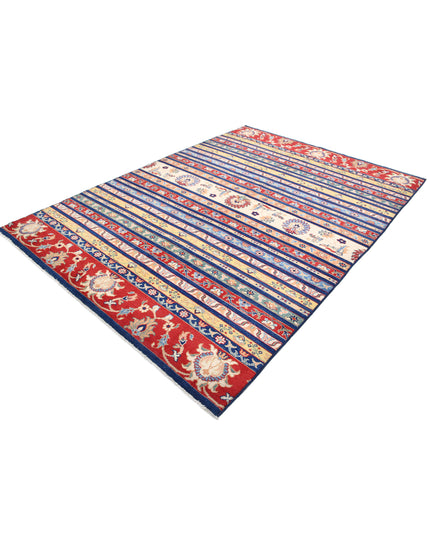 Ziegler 6' 7" X 9' 2" Hand Knotted Wool Rug 6' 7" X 9' 2" (201 X 280) / Blue / Wool