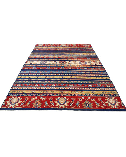 Ziegler 6' 7" X 9' 2" Hand Knotted Wool Rug 6' 7" X 9' 2" (201 X 280) / Blue / Wool