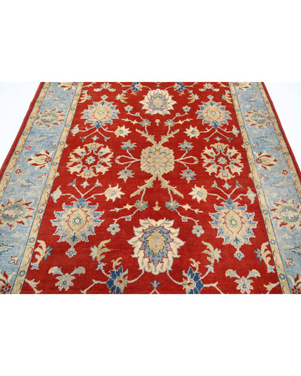 Ziegler 6' 0" X 8' 10" Hand Knotted Wool Rug 6' 0" X 8' 10" (183 X 269) / Red / Wool