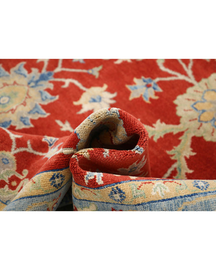 Ziegler 6' 0" X 8' 10" Hand Knotted Wool Rug 6' 0" X 8' 10" (183 X 269) / Red / Wool
