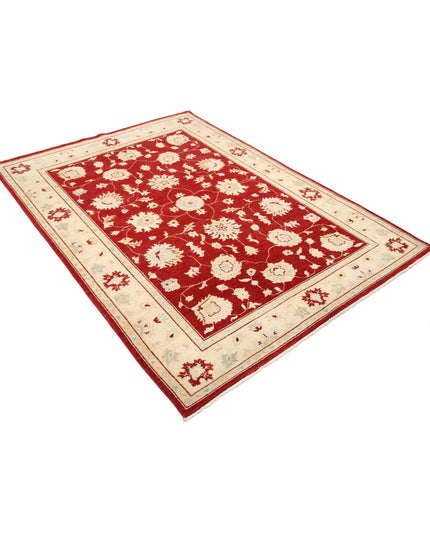 Ziegler 5' 1" X 7' 0" Hand Knotted Wool Rug 5' 1" X 7' 0" (155 X 213) / Red / Wool