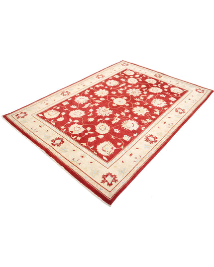 Ziegler 5' 1" X 7' 0" Hand Knotted Wool Rug 5' 1" X 7' 0" (155 X 213) / Red / Wool
