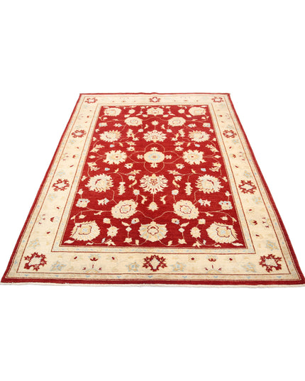 Ziegler 5' 1" X 7' 0" Hand Knotted Wool Rug 5' 1" X 7' 0" (155 X 213) / Red / Wool