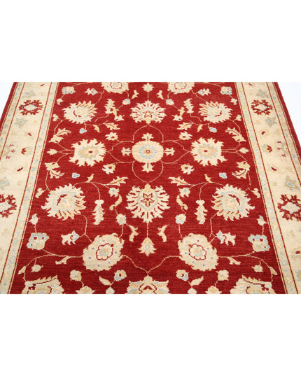 Ziegler 5' 1" X 7' 0" Hand Knotted Wool Rug 5' 1" X 7' 0" (155 X 213) / Red / Wool