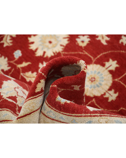 Ziegler 5' 1" X 7' 0" Hand Knotted Wool Rug 5' 1" X 7' 0" (155 X 213) / Red / Wool