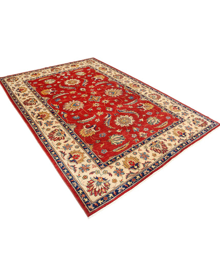 Ziegler 6' 6" X 9' 2" Hand Knotted Wool Rug 6' 6" X 9' 2" (198 X 280) / Rust / Wool