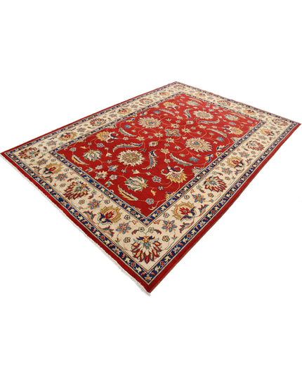 Ziegler 6' 6" X 9' 2" Hand Knotted Wool Rug 6' 6" X 9' 2" (198 X 280) / Rust / Wool